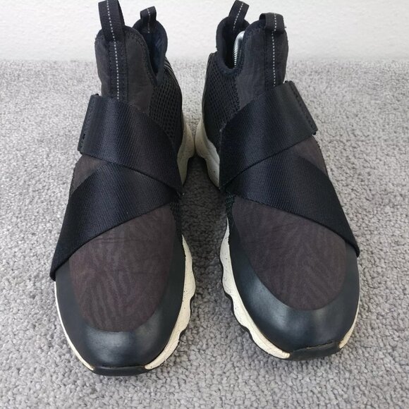 Sorel Kinetic Sneak Womens Size 8 Shoes Black Athletic Sneakers Slip On - Picture 5 of 10